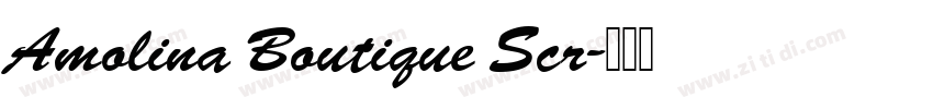 Amolina Boutique Scr字体转换